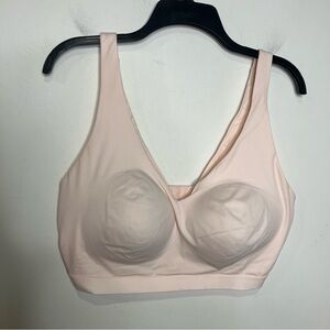 Warners cloud‎ 9 wire free bra lightly padded women’s size 2XL light pink
